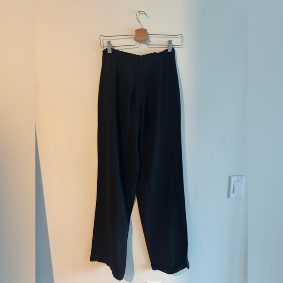 Emporio Armani Black Wide Leg Pants - Picture 4 of 6